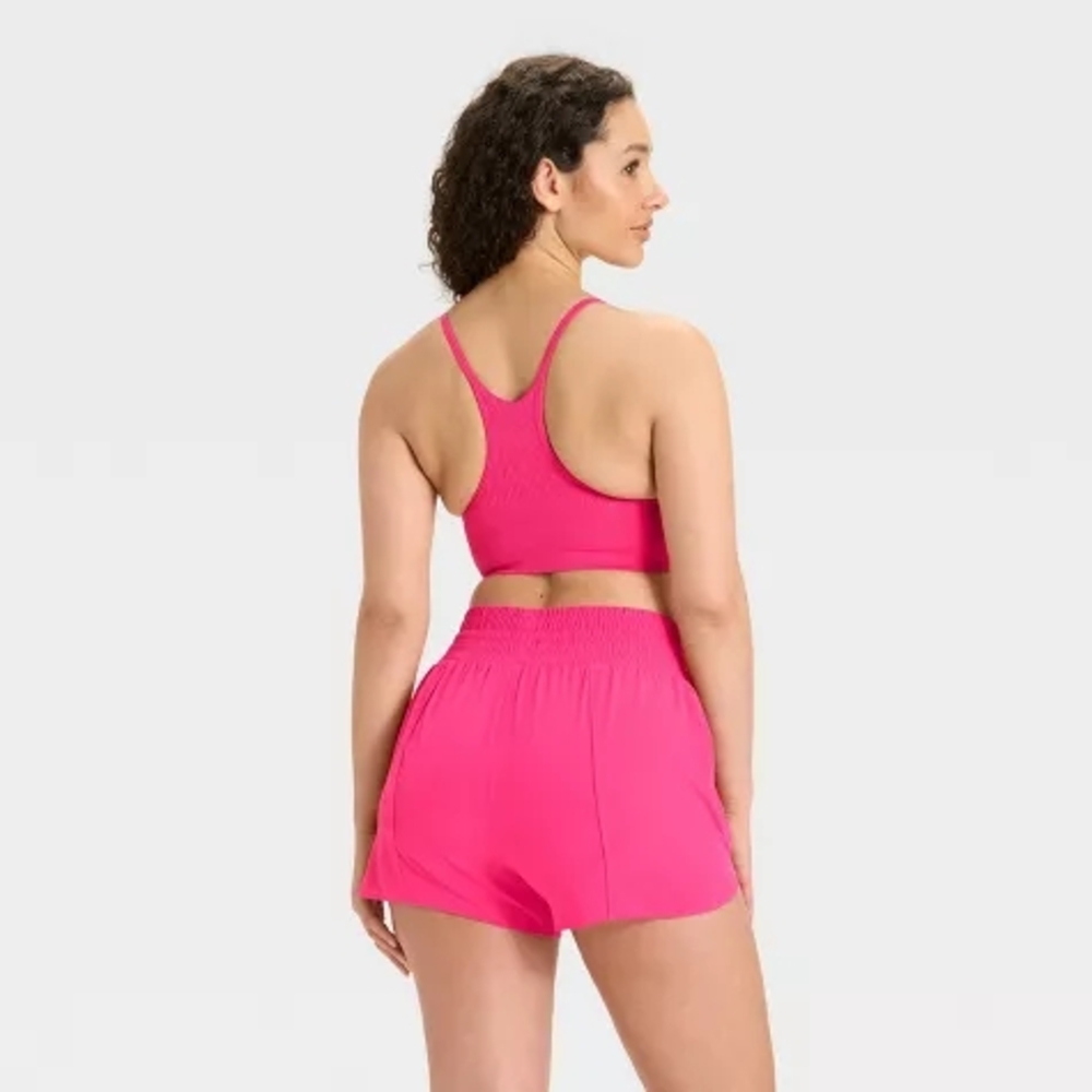 Women's Seamless Ribbed Light Support Sports Bra - All In Motion - Picture 3 of 3